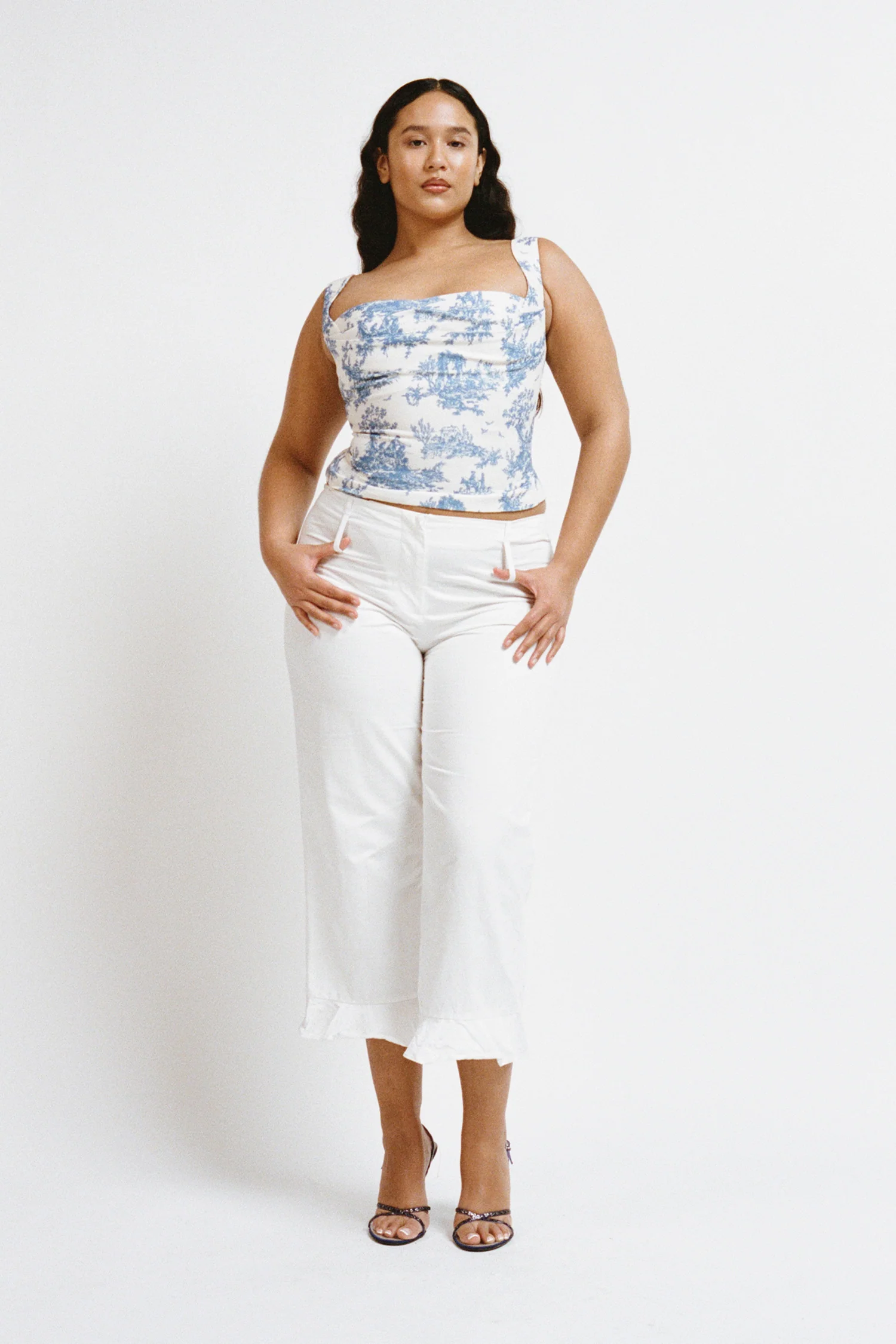 IMOGENE CORSET - BLUE TOILE - Image 3