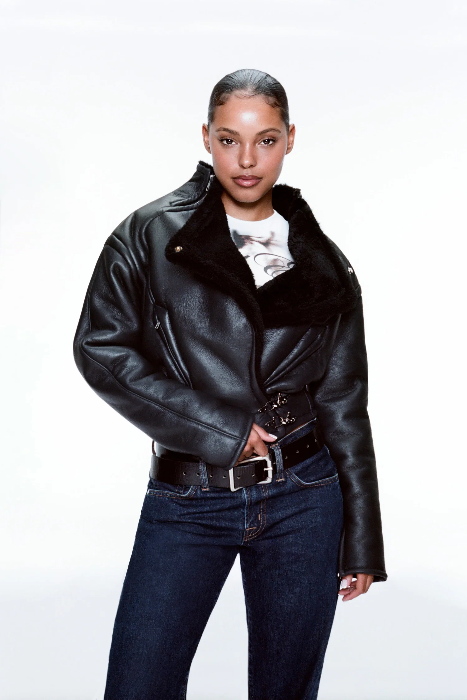 ISIOLA JACKET - BLACK LEATHER - Image 3