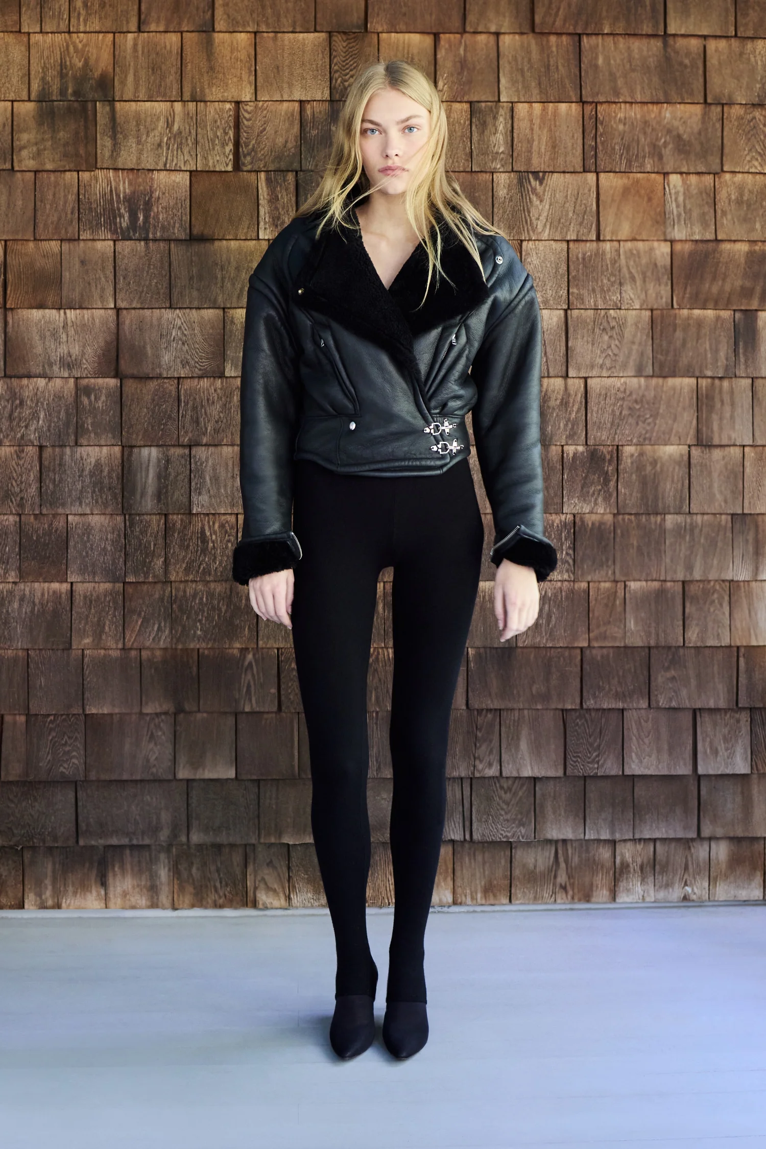 LAYLA KNIT LEGGING - BLACK - Image 3