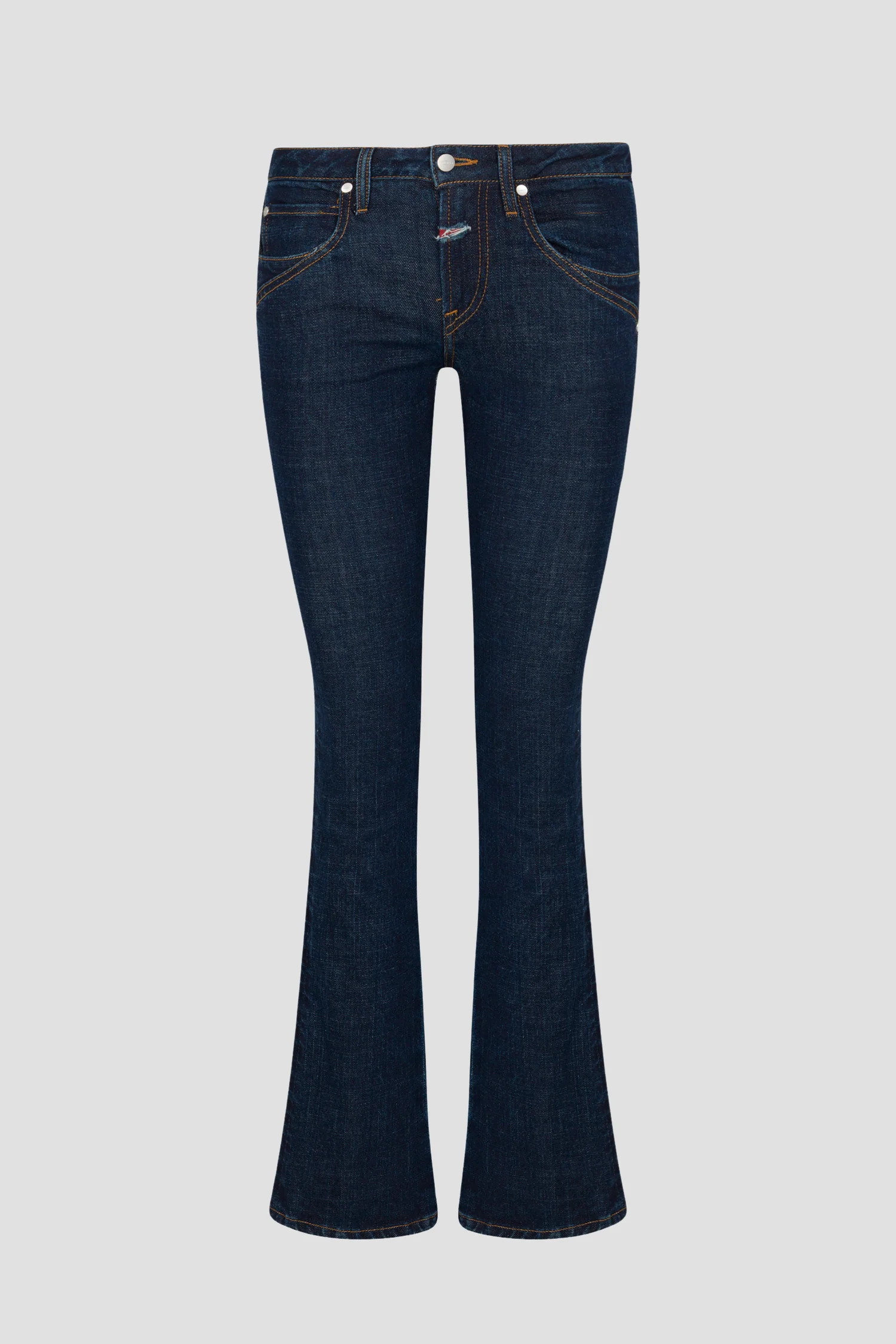 LOW RISE FLARE JEAN - DARK WASH - Image 4