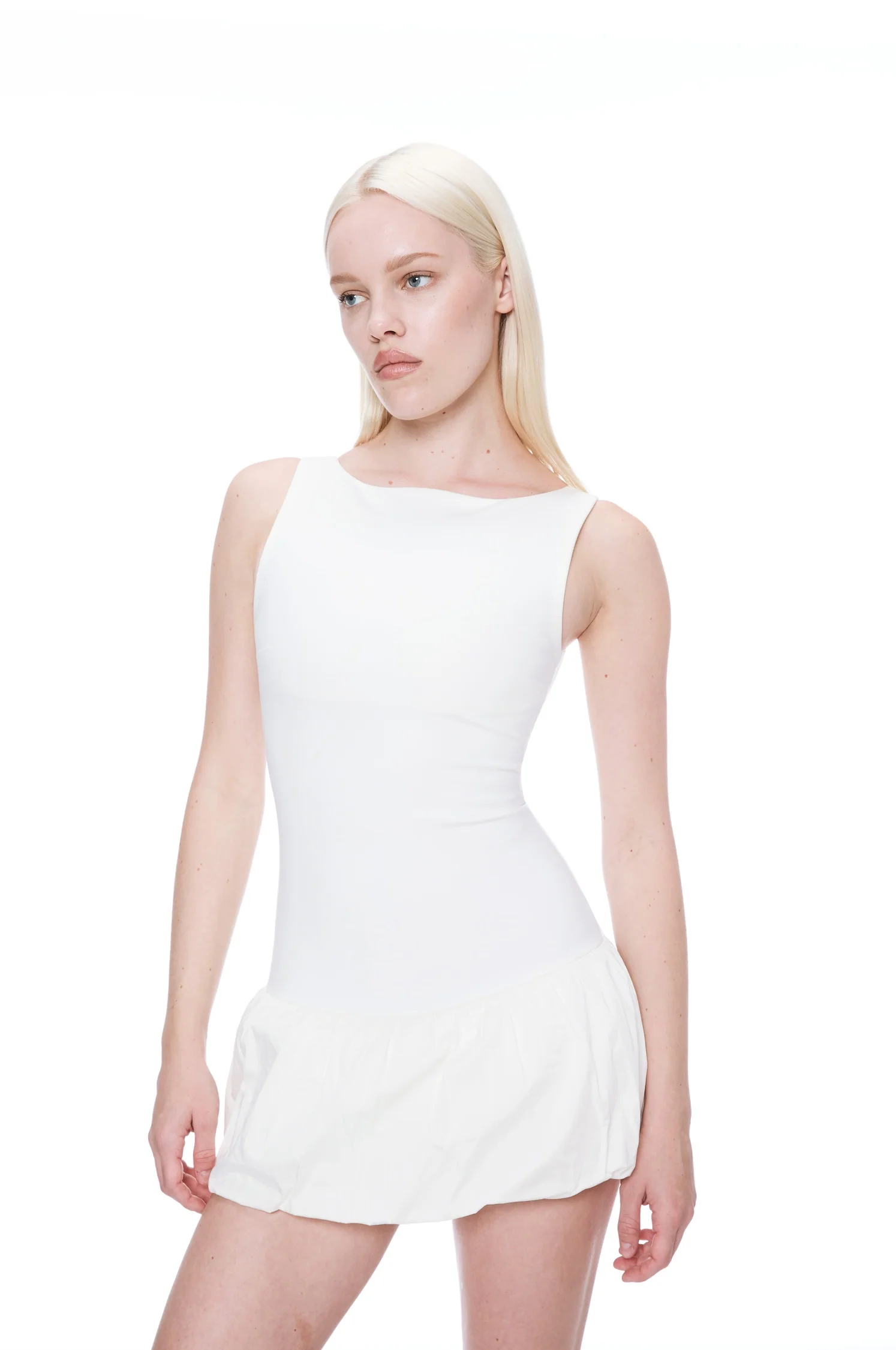 PAMELA DRESS - WHITE - Image 3