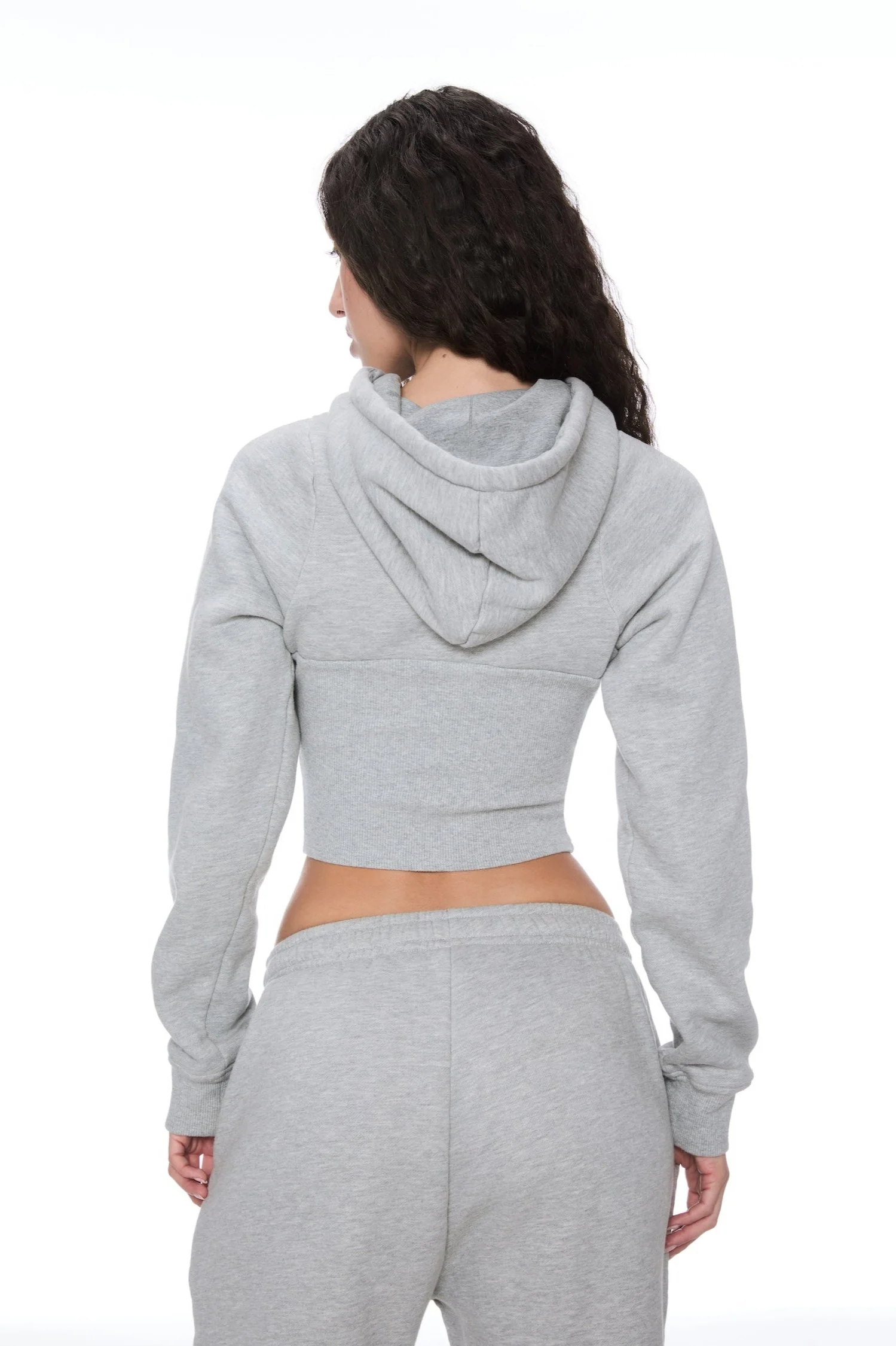 SADIE CORSET HOODIE - GREY - Image 3