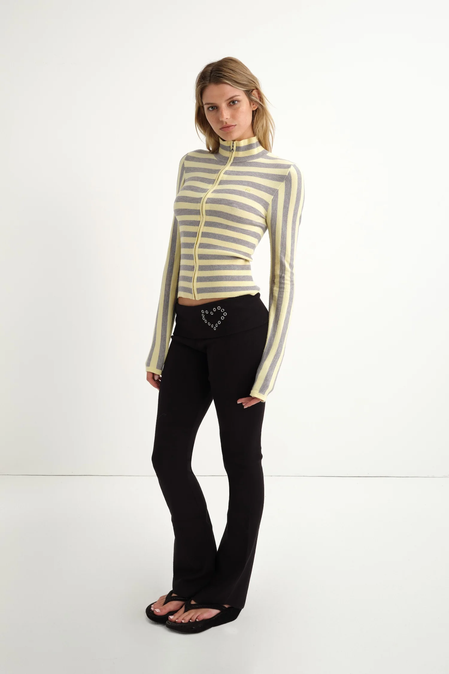 VLAD ZIP UP - BUTTER STRIPE - Image 3