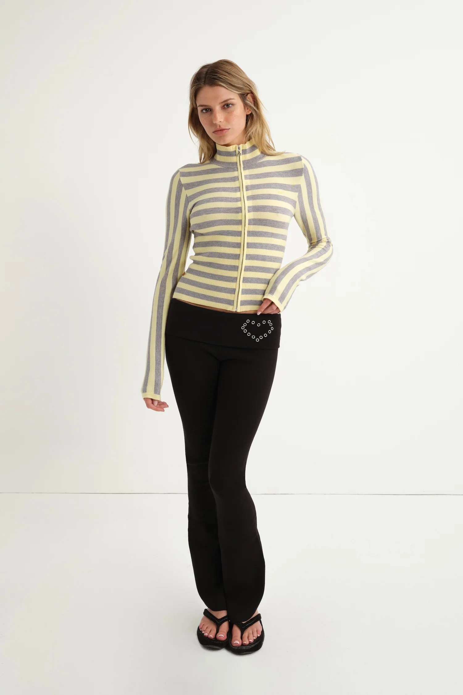 VLAD ZIP UP - BUTTER STRIPE - Image 4